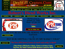 Tablet Screenshot of drywallcranes.com